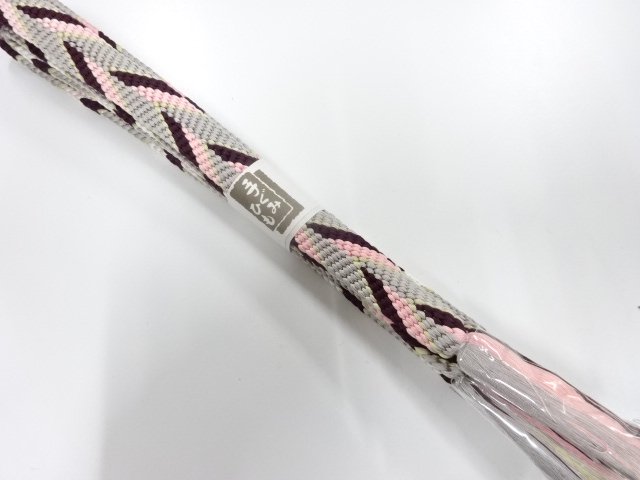 大特価品　未使用品　正絹　手組帯締め